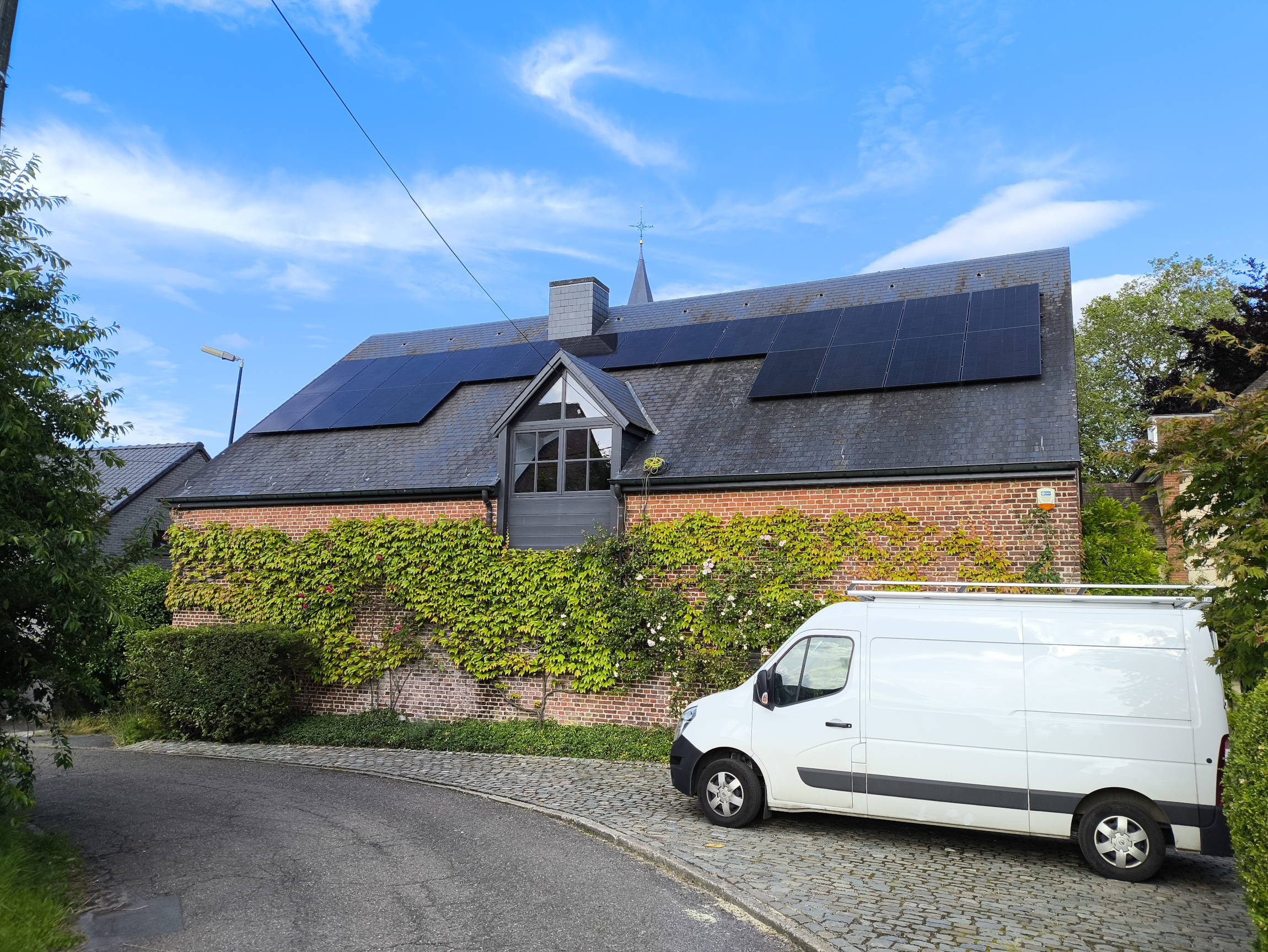 Installation sur ardoises naturelles